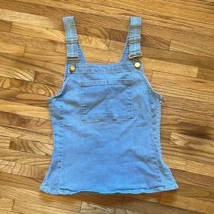 Frame Denim Dungaree Bustier Top, small